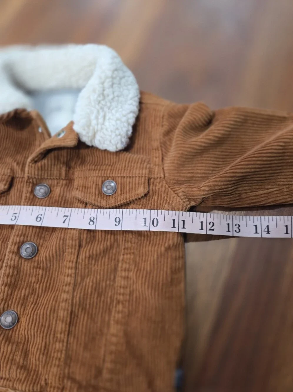 Baby B'gosh Corduroy Trucker Jacket With Sherpa Collar-  Size 18M